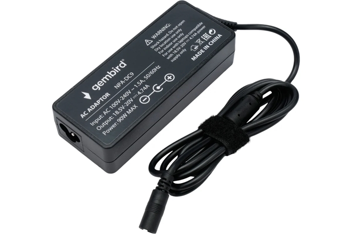 1040191 Блок питания универсальный автоматический Gembird для ноутбуков 18.5В-20В, 90Вт, 10 штекеров NPA-DC9 - фото 51472