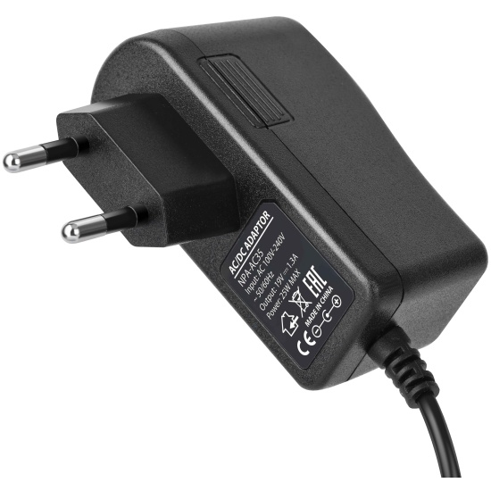 1042428 Блок питания Gembird 19В/1.3А, 25Вт, 1 штекер 6.5х4.4мм для мониторов LG, черный NPA-AC35 - фото 51473