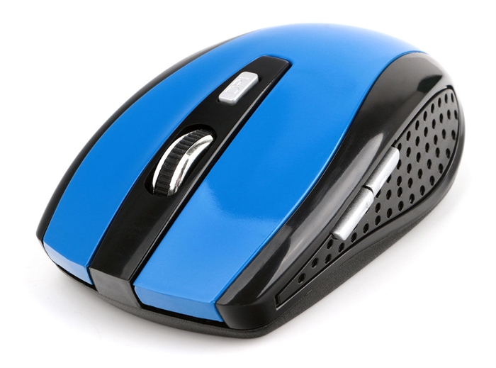 1042412 Беспроводная мышь Gembird, 6кн, 1000-2400 DPI, резин.колесо, 2.4 ГГц, синий MUSW-330-1 - фото 51542