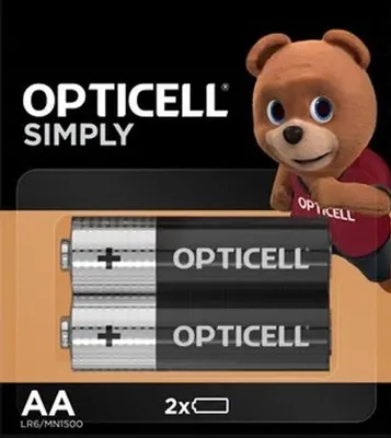 (1042163) Батарея Opticell Simply AA отрывной блистер AA (2шт) блистер 5050001 *DURACELL 5050001 - фото 51578