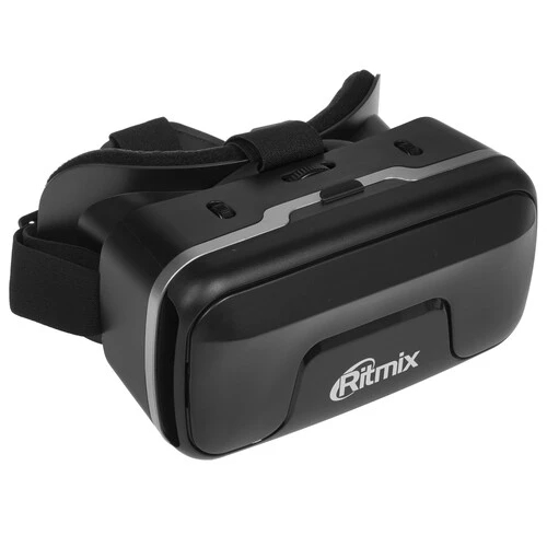 (1042627) Очки виртуальной реальности RITMIX RVR-200 со съемной крышкой для AR приложений, подходит для любых смартфонов с диагональю экрана от 4,5 до 7 дюймов. Материал очков ABS-пластик, оголовное крепление - тканевая резинка. Угол обзора линз 90°- RITMIX RVR-200 - фото 51602