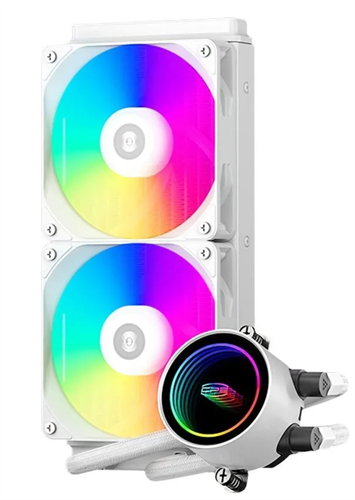 (1042852) Система водяного охлаждения PcCooler DA240 WH ARGB Soc-AM5/AM4/1200/1700/1851 белый 4-pin 33.8dB Al  DA240-WHAWXX-GL DA240-WHAWXX-GL - фото 51827