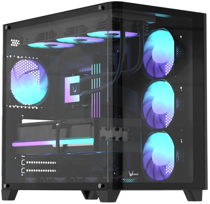 (1043003) Корпус Formula Crystal U2 черный без БП ATX 10x120mm 1xUSB2.0 1xUSB3.0 audio bott PSU CRYSTAL U2 CRYSTAL U2 - фото 52035