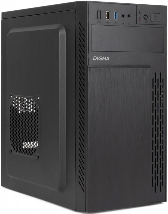 (1043421) Корпус Digma DCC-MN301 черный без БП mATX 1x80mm 2x120mm 1xUSB2.0 1xUSB3.0 audio DCC-MN301