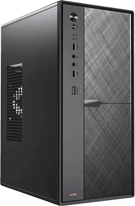 (1043423) Корпус Accord ACC-1603 черный без БП mATX 1x80mm 2xUSB2.0 1xUSB3.0 audio ACC-1603