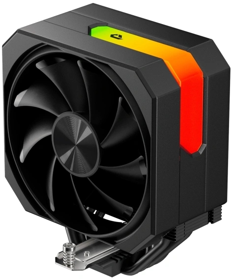 (1043496) Кулер upHere UP1KC4 Black / 4HPx6mm, 230W TDP, single tower, 1x120mm fan, 600-1650RPM, 68 CFM, 25dBA, ARGB cover / UP1KC4 UP1KC4