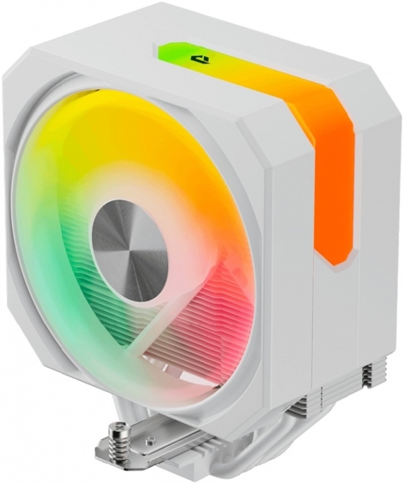 (1043497) Кулер upHere UP1TC4C White ARGB / 4HPx6mm, 230W TDP, single tower, 1x120mm ARGB fan, 600-1650RPM, 68 CFM, 25dBA / UP1TC4C UP1TC4C - фото 52363