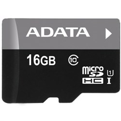 (1037464) Флеш карта microSDHC 16GB A-Data AUSDH16GUICL10-RA1 + adapter - фото 6256