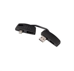 (1004184) Адаптер Hama H-115037 для зарядки и передачи данных Piccolino USB-micro USB в виде брелка черный - фото 6849