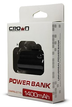 (1002041) Портативное зарядное устройство CROWN CMPB-277S (power bank) 1400mAh - фото 7170