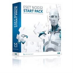 (1001683) ПО ESET NOD32 START PACK- базовый комплект безопасности компьютера,  лицензия на 1 год на 1ПК, BOX