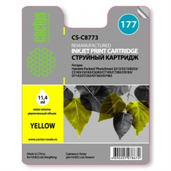 (3330623) Картридж струйный Cactus CS-C8773 желтый для №177 HP PhotoSmart 3213/ 3313/ 8253/ C5183/ C6183/ D7463 (11 - фото 7675