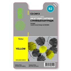 (3331271)  Картридж струйный CACTUS № 82 желтый для принтеров HP Design Jet 500/ 800C - фото 7698