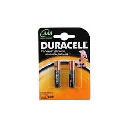 (105825) Батарейка Duracell LR03-2BL BASIC (AAA/ 2 шт. в упаковке) - фото 8016