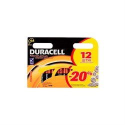 (105833) Батарейка Duracell LR6-12BL BASIC (AA/ 12 шт. в упаковке) - фото 8019