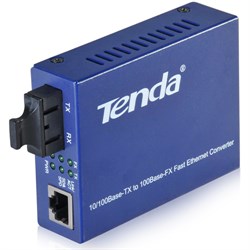 (119109) Сетевой коммутатор TENDA TER850S, медиаконвертор, мультимод, Тип SC, 2х100Мбит/с RJ45, 1хTX и 1RX, до 2-км - фото 8169