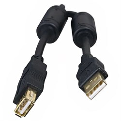 (101943)  Кабель удлинительный USB 2.0 (AM) -> USB2.0 (AF),  1.8m, 5bites (UC5011-018A)  два ферритовых фильтра - фото 8336