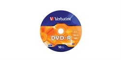 (1003312) Диск DVD-R Verbatim 4.7Gb 16x AZO matt silver (10шт) 43729 - фото 8407