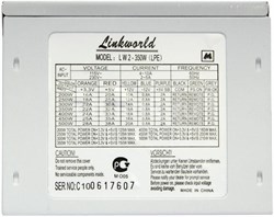 (m80255) Блок питания LINKWORLD LW2-350W (LPE), 350Вт, 80мм, retail - фото 9166