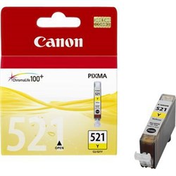 (62286) Картридж струйный Canon CLI-521Y желтый для принтеров Canon PIXMA IP3600/ MP540/ MP620/ IP4600/ MP630/ MP980 - фото 9382