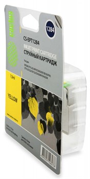(3330367) Картридж струйный CACTUS CS-EPT1284 желтый для принтеров Epson Stylus S22/ S125/ SX420/ SX425; Office BX305,7мл - фото 9432