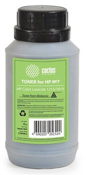 (1004333) Тонер для принтера Cactus CS-THP7BK-55 черный (флакон 55гр) HP Color LaserJet 1215/1615 - фото 9526