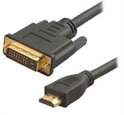 (68057)  Кабель HDMI to DVI (19pin to 19pin) 5m, black - фото 9582
