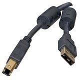 (101941)  Проф. кабель 5bites UC5010-018A EXPRESS USB2.0 / AM-BM / FERRITES / 1.8M / BLACK