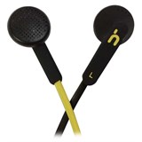 (1004986) Наушники-вкладыши c микрофоном Human Friends Travel Sound "Acid" Black with yellow cable, Acid