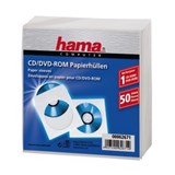 (1005285) Конверты Hama H-62671 для CD/DVD бумажные с прозрачным окошком 1 шт. белый