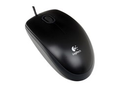 (1006986) Мышь Logitech B100 Optical Mouse, USB, 800dpi, Black, [910-003357]