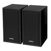 (1007681) Perfeo колонки "Cabinet" 2.0, мощность 2х3 Вт (RMS), чёрн дерево, USB (PF-84-BK)