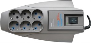 (1008278) Сетевой фильтр Pilot X-Pro 1.8м (6 розеток) серый (коробка)