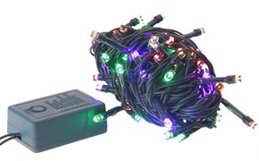 (1008936) Светодиодная гирлянда Космос GIR30LEDMIX1 30 RGB светодиодов, 8 режимов мигания, 4.4м KOC_GIR30LEDMIX1_RGB