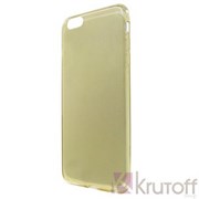 (1008823) Накладка силиконовая для iPhone 7 прозрачно-золотая