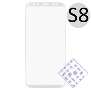 (1010075) Стекло защитное 3D Krutoff Group для Samsung Galaxy S8 white