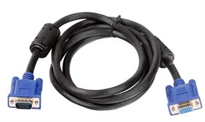 (101590)  Кабель удлинительный VGA (M) -> VGA (F),  5.0m, VCOM (VVG6460-5), ферритовые кольца