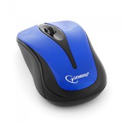 (1011514) Мышь беспров. Gembird MUSW-325-B, 2.4ГГц, синий, 2 кнопки+колесо кнопка, 1000 DPI, батарейки в комплекте, блистер
