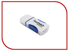 (1011583) Картридер Human Friends Speed Rate Impulse Blue.  Поддержка карт: MicroSD, T-Flash, Impulse Blue