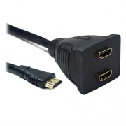 (1011723) Разветвитель HDMI Cablexpert, HD19F/2x19F, 1 компьютер => 2 монитора, паcсивный, Full-HD