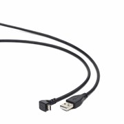 (1012018) Кабель USB 2.0 Pro Cablexpert CCP-mUSB2-AMBM90-6, AM/microBM 5P, 1,8м, угловой, экран, черный, пакет