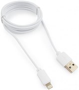 (1012017) Кабель USB Гарнизон GCC-USB2-AP2-6-W AM/Lightning, для iPhone5/6/7/8/X, IPod, IPad, 1.8м, белый, пакет