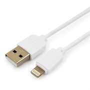 (1012011) Кабель USB Гарнизон GCC-USB2-AP2-0.3M-W AM/Lightning, для iPhone5/6/7/8/X, IPod, IPad, 0.3м, белый, пакет