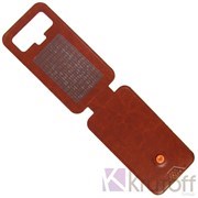 (1011084) Чехол-флип Krutoff универсальный для смартфонов 5,5"-6" с вырезом под камеру (коричневый) kweYfuOHimYfcGiJuVCRt2