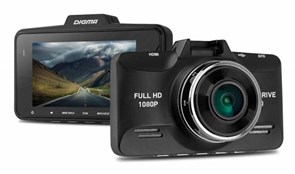 (1013185) Видеорегистратор Digma FreeDrive 300 черный 3Mpix 1080x1920 1080p 140гр. GP2159