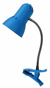 (1010792) Светильник настольный Трансвит NADEZHDA-PSH/BLU на прищепке лампа накаливания E27 синий лазурь 40Вт