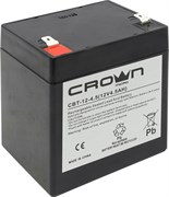 (1014020) Аккумулятор CROWN CBT-12-4.5 (Cвинцово-кислотный, напряжение 12В, ёмкость  4.5 А\Ч, размеры (мм)  90х70х101, вес 1,48 кг, материал корпуса - ABS-пластик, тип клеммы - F2 (Т2), срок службы 6 лет)