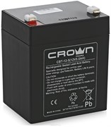 (1014021) Аккумулятор CROWN СВТ-12-5  (Cвинцово-кислотный, напряжение 12В, ёмкость 5 А\Ч, размеры (мм)  90х70х101, вес 1,75 кг, материал корпуса - ABS-пластик, тип клеммы - F2 (Т2), срок службы 6 лет)
