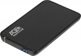 (1014101) Внешний корпус для HDD/SSD AgeStar 3UB2A8-6G SATA III пластик/алюминий черный 2.5"