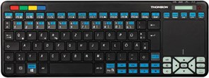 (1014251) Клавиатура Thomson ROC3506 LG черный USB slim Multimedia Touch